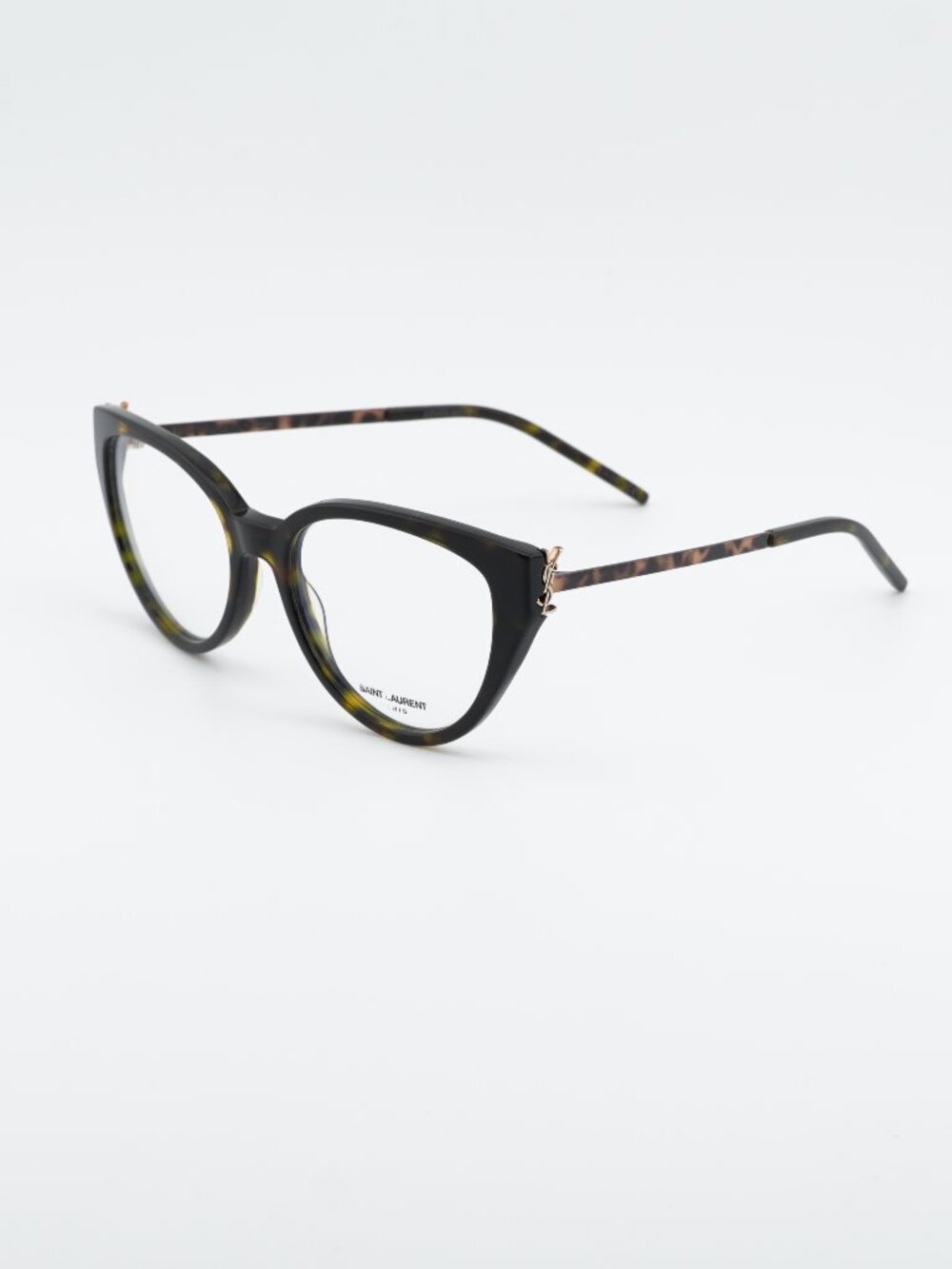Saint Laurent SLM48_A 004 Eyeglasses Havana 52mm Cat Eye Frame
